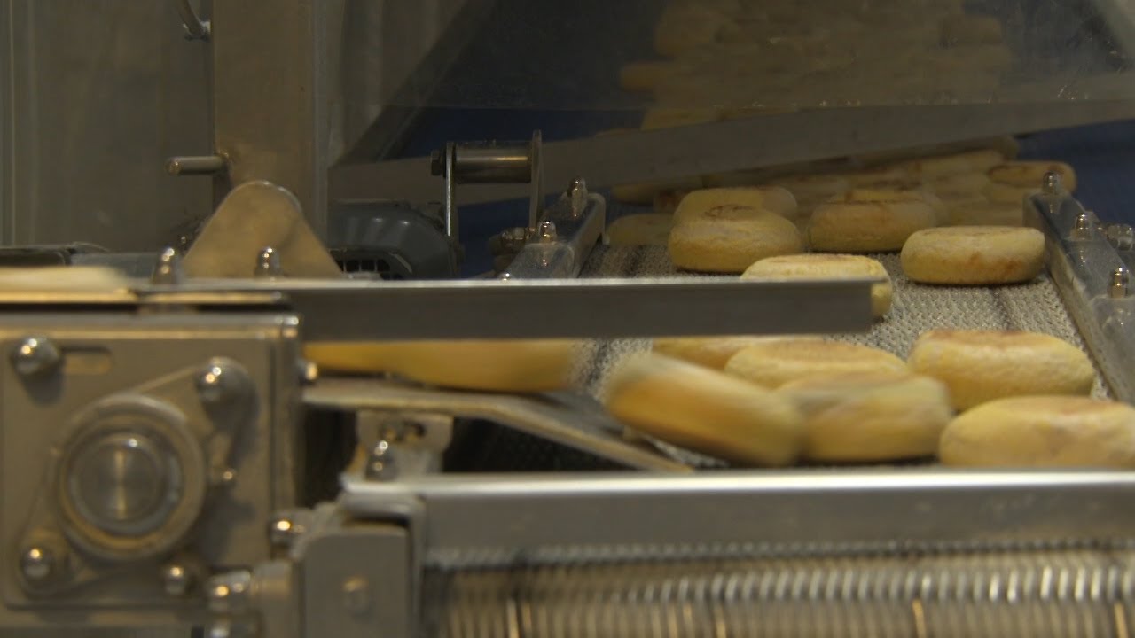 Ligne de production à grande vitesse de muffins anglais