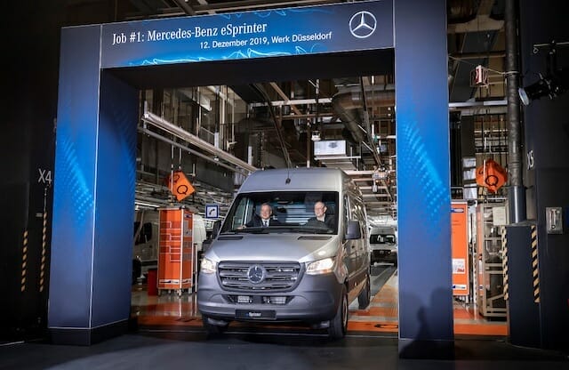 Ligne de production Mercedes-Benz Sprinter à l’usine de Düsseldorf
